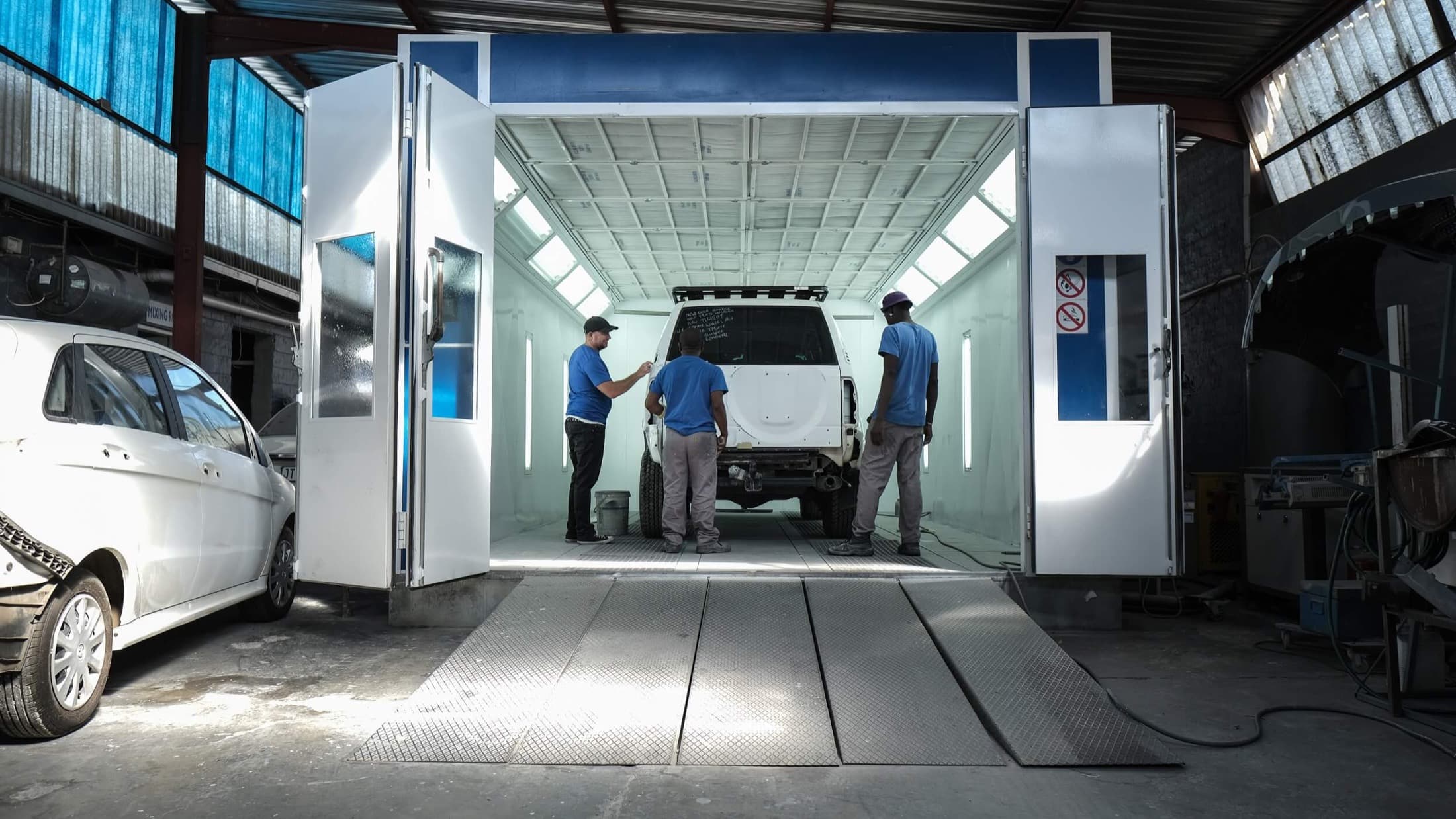 Vehicle prepared in the Brilliant Shine spray booth